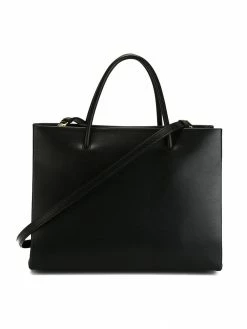 Moschino Logo print square tote