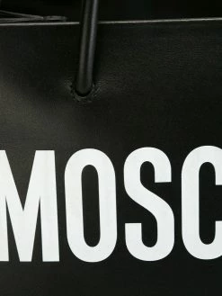 Moschino Logo print square tote