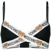 Moschino teddy bear logo triangle bra