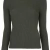 Moschino ribbed sweater with tulle inset