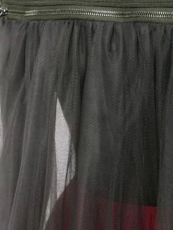 Moschino ribbed sweater with tulle inset