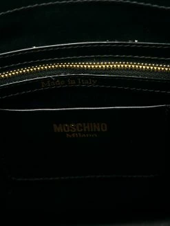 Moschino square logo shopper tote