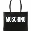 Moschino square logo shopper tote