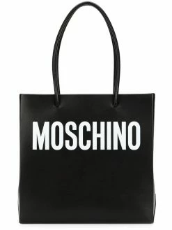 Moschino square logo shopper tote