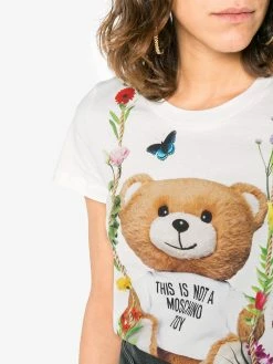 Moschino Floral teddy motif T-shirt