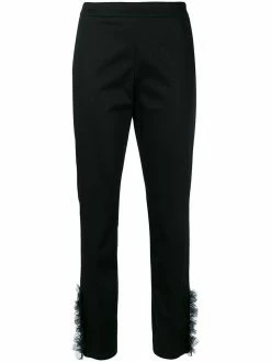Moschino tulle cuff tailored trousers