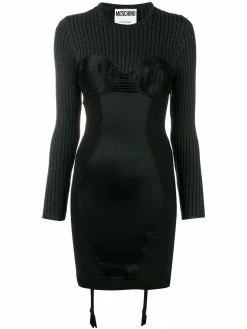 Moschino knit fitted dress