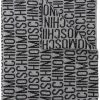 Moschino knitted logo scarf