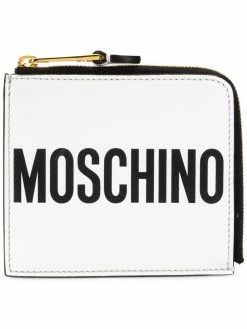 Moschino logo zipped wallet