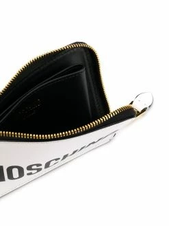 Moschino logo zipped wallet