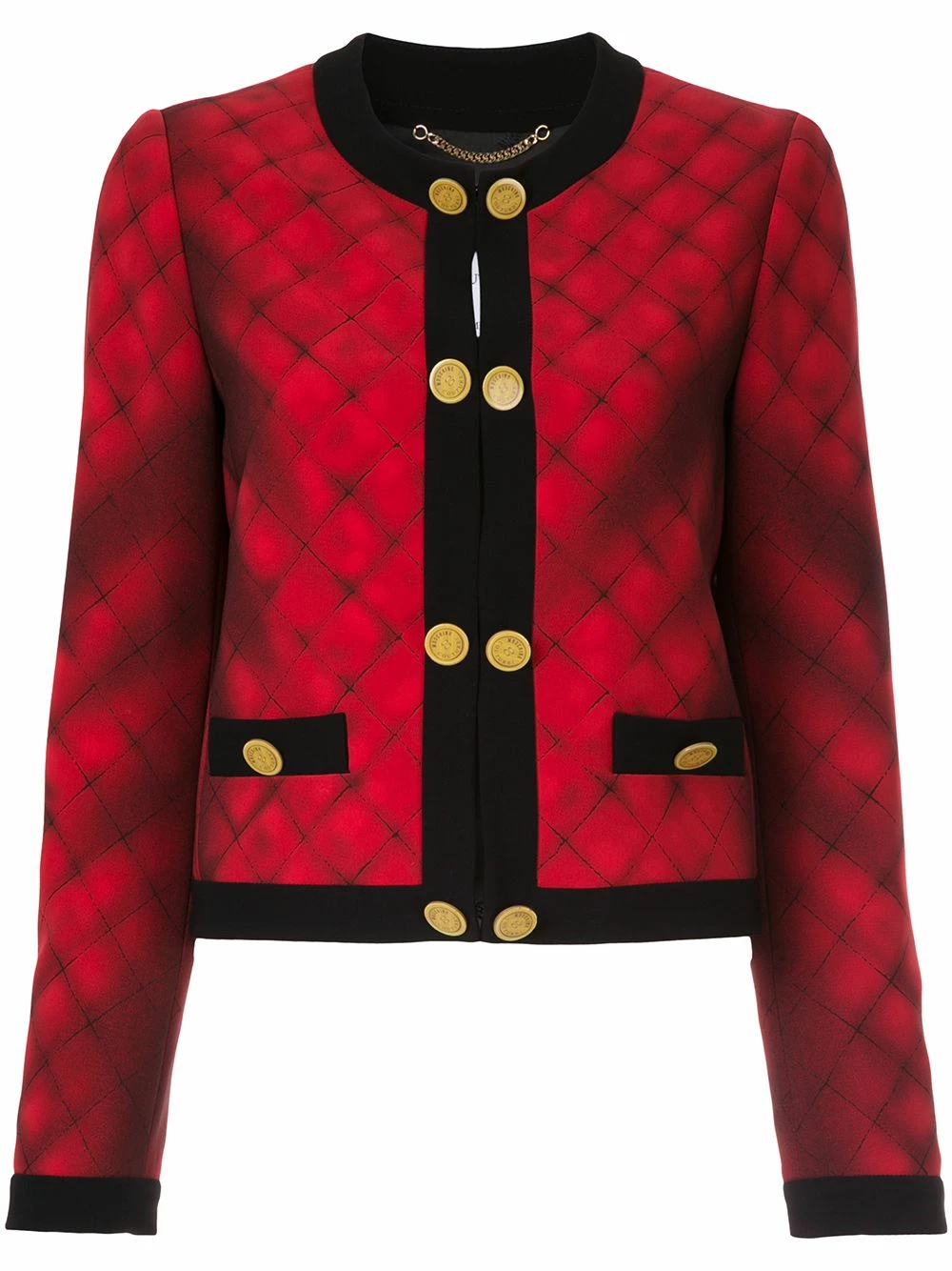 Brand new 🧨 Moschino Trompe l'oeil quilted bouclé jacket 👍 3 Moschino trompe l'oeil quilted bouclé jacket