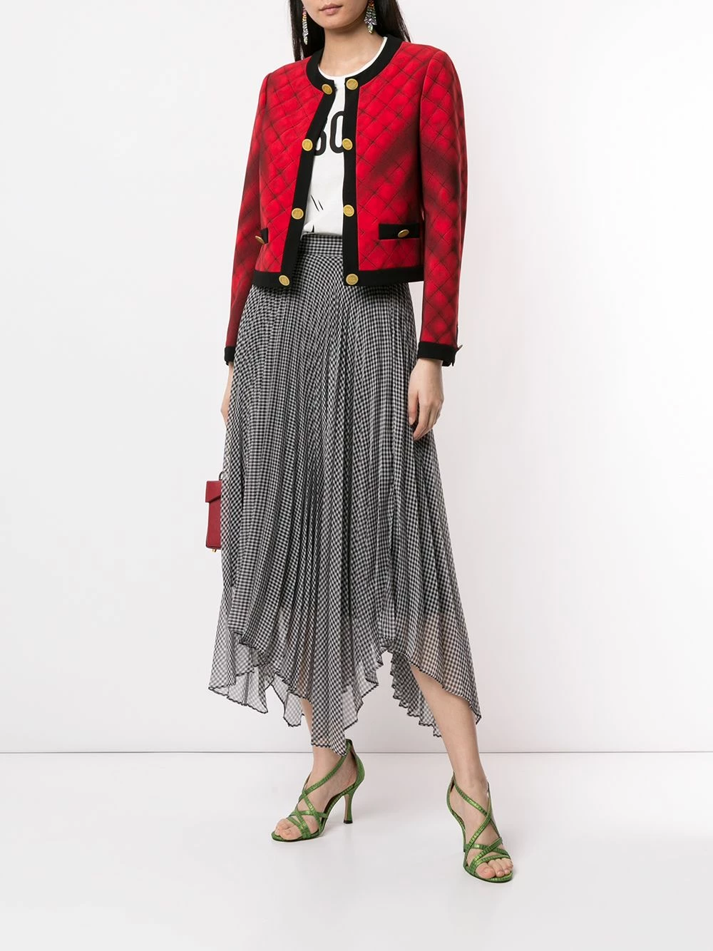 Brand new 🧨 Moschino Trompe l'oeil quilted bouclé jacket 👍 4 Moschino trompe l'oeil quilted bouclé jacket