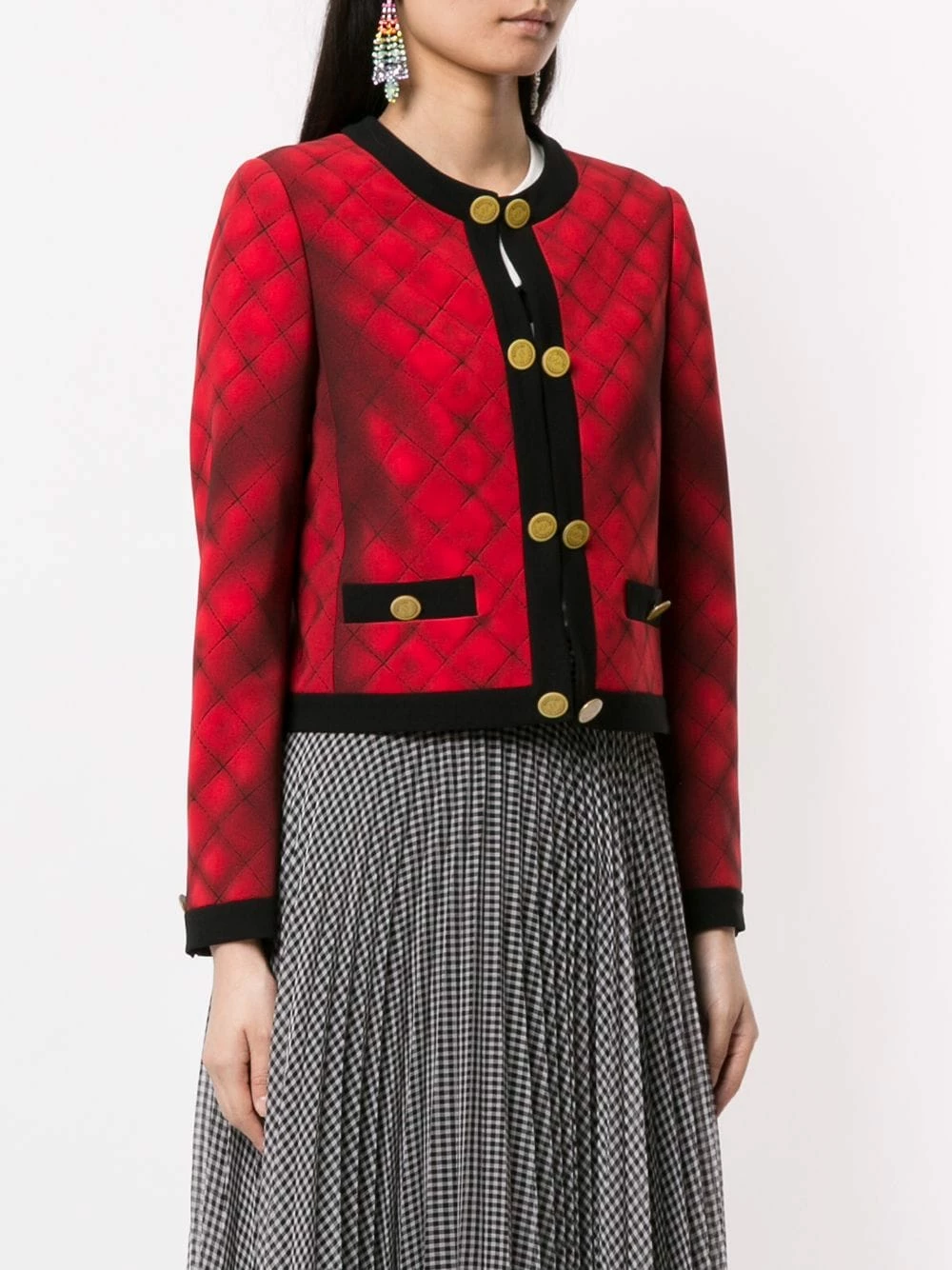 Brand new 🧨 Moschino Trompe l'oeil quilted bouclé jacket 👍 5 Moschino trompe l'oeil quilted bouclé jacket