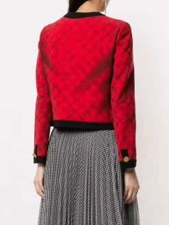 Brand new 🧨 Moschino Trompe l'oeil quilted bouclé jacket 👍 10 Moschino trompe l'oeil quilted bouclé jacket