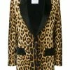 Moschino leopard print blazer