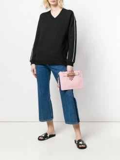 Moschino logo clutch