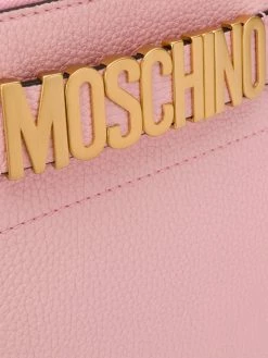 Moschino logo clutch