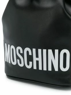 Moschino logo bucket bag