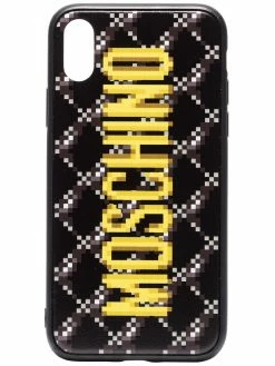 Moschino logo-print iPhone XS case
