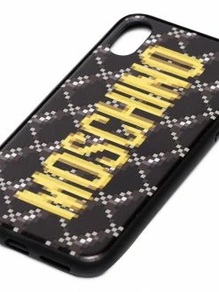 Moschino logo-print iPhone XS case