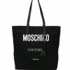 Moschino contrast logo tote bag