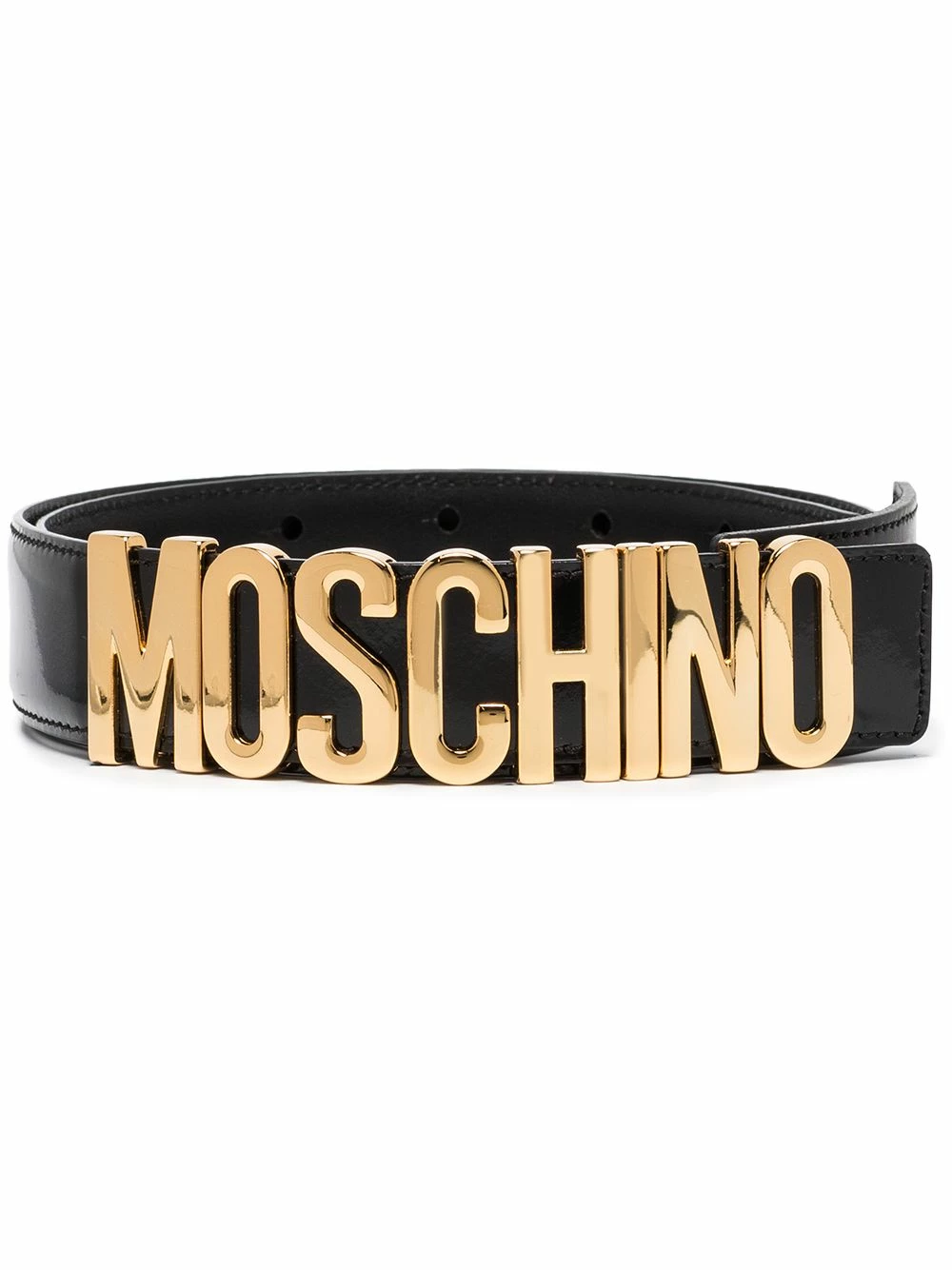 Top 10 โ Moschino Logo plaque buckled belt ๐ 3 Moschino logo-plaque buckled belt