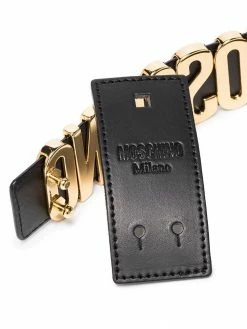 Top 10 โ Moschino Logo plaque buckled belt ๐ 7 Moschino logo-plaque buckled belt