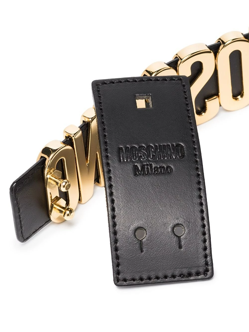 Top 10 โ Moschino Logo plaque buckled belt ๐ 5 Moschino logo-plaque buckled belt