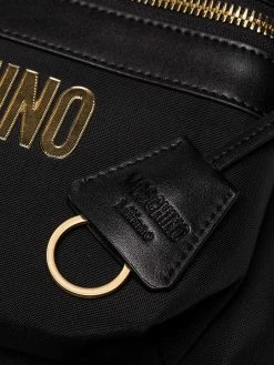 Moschino metal-logo backpack