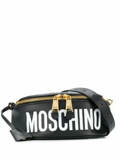 Moschino logo print belt bag