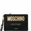 Moschino logo clutch bag