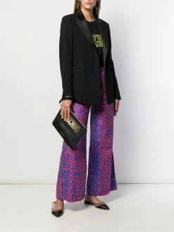 Moschino logo clutch bag