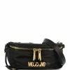 Moschino logo plaque belt bag