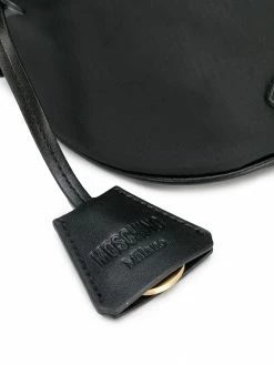 Moschino logo plaque belt bag
