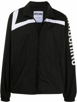 Moschino logo-print track jacket