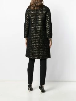 Moschino roman embroidered button-up coat