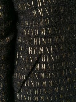 Moschino roman embroidered button-up coat