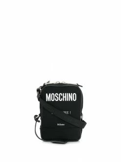 Moschino logo print cross body bag