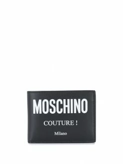 Moschino logo-print folding wallet