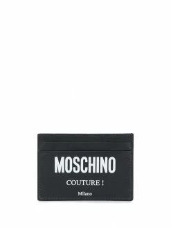 Moschino logo print cardholder