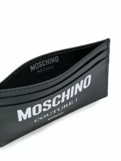 Moschino logo print cardholder