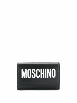 Moschino logo print wallet