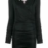Moschino crystal-embellished ruched dress