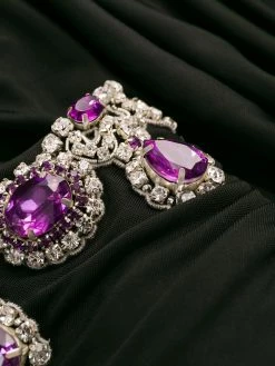 Moschino crystal-embellished ruched dress