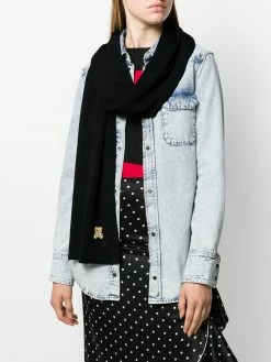 Moschino Toy Teddy knitted scarf