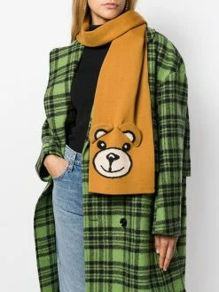 Moschino intarsia-knit scarf