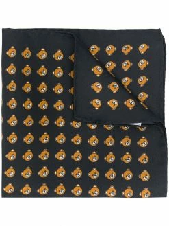 Moschino teddy bear-print scarf