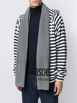 Coupon ๐ Moschino Intarsia knit logo scarf ๐ 6 Moschino intarsia knit logo scarf