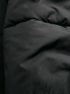 Moschino logo printed puffer coat