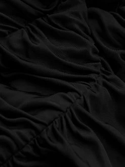 Moschino one-shoulder embellished ruched dress